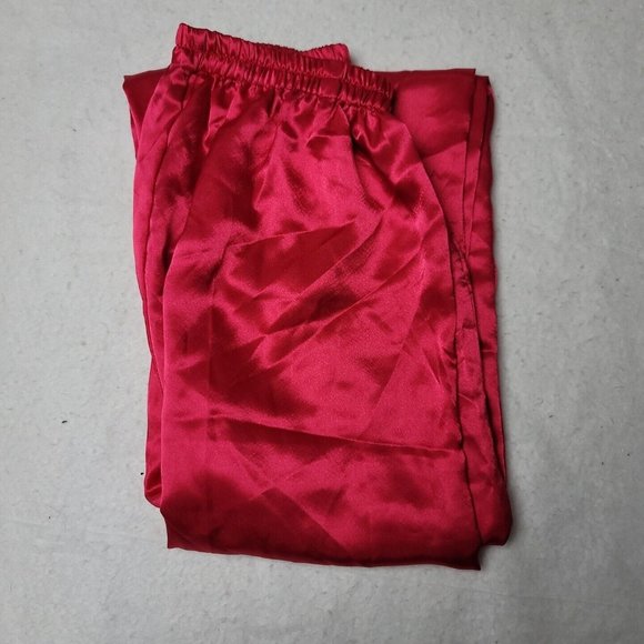 Victorias Secret Womens P Gold Label Satin Pajama Set Pink Top and Pants Vintage - Picture 15 of 16